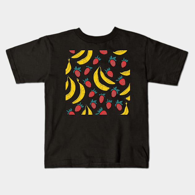 Strawberry Kids T-Shirt by Kristina Stellar Scandinavian Land